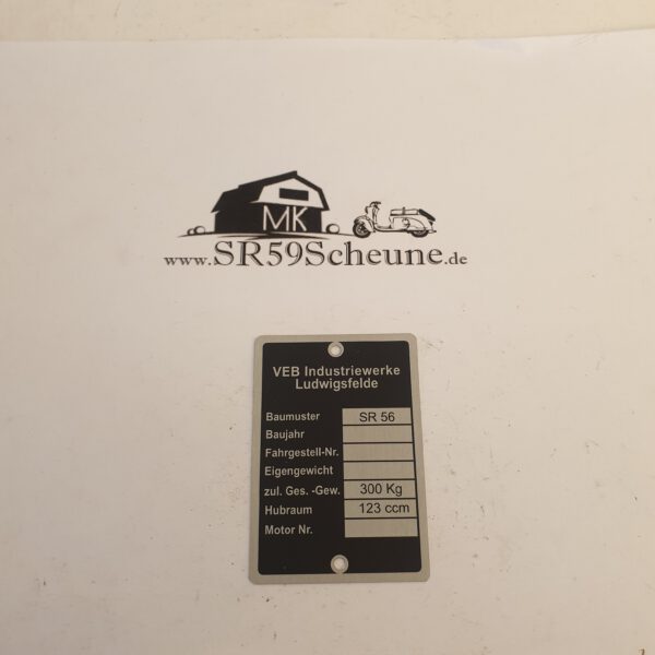 TYPENSCHILD SR56